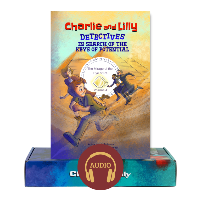 Charlie și Lilly - Detectivi în căutarea Cheilor Potențialului, Volumul 4: Mirajul Ochiului lui Ra - Audio, Limba Engleză